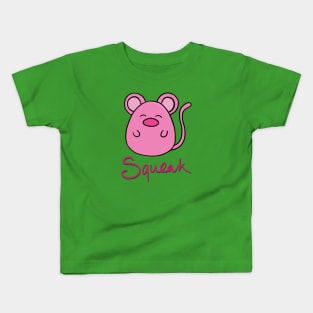 Squeak cute little mouse Kids T-Shirt